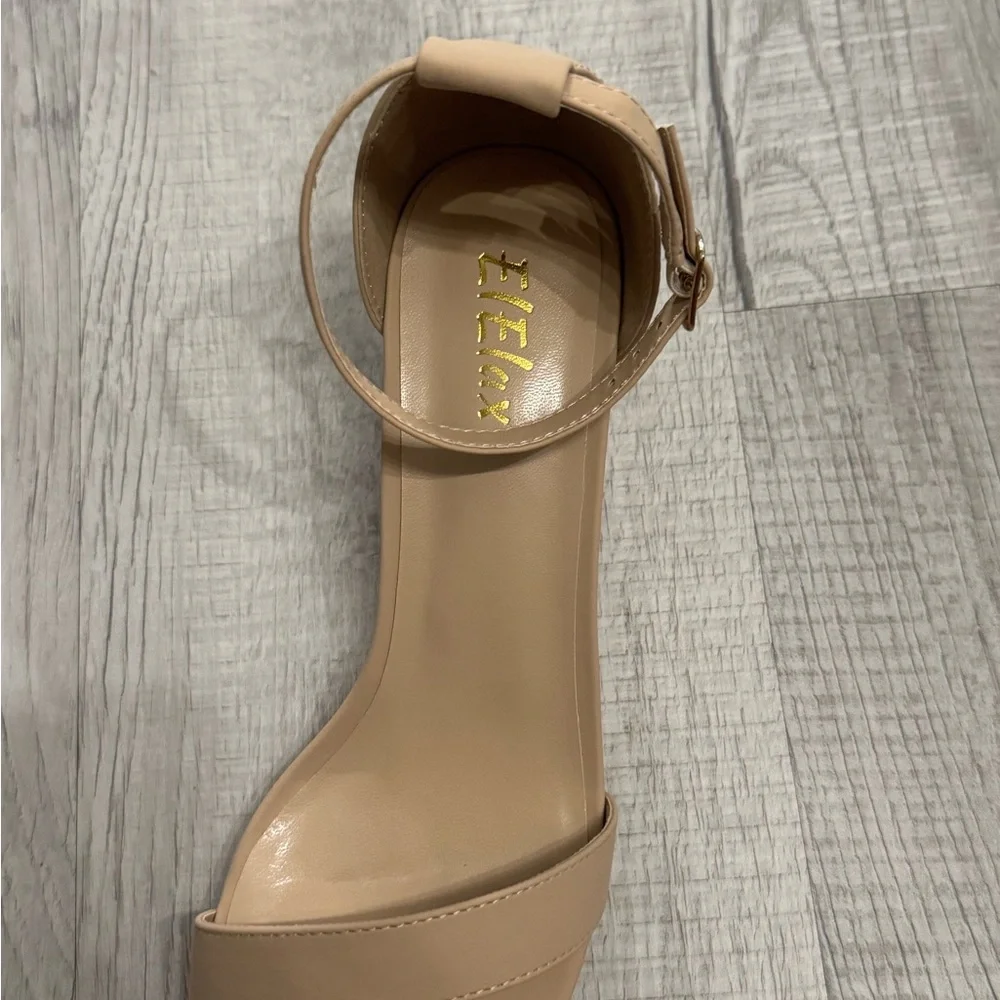 Amazon Nude Ankle Strap Heels